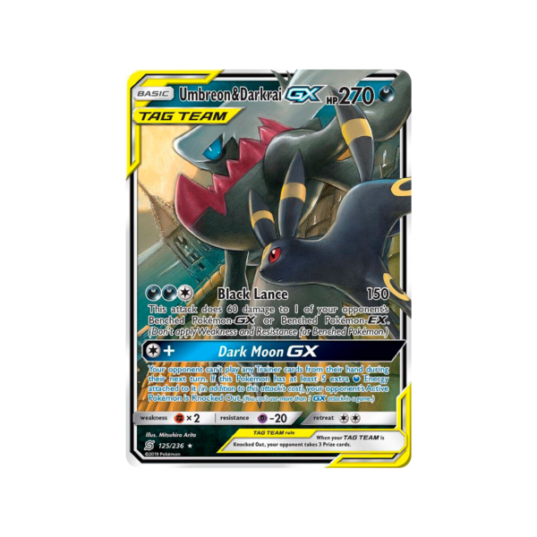 Umbreon & Darkrai GX - 125/236 SM - Unified Minds (SM11)