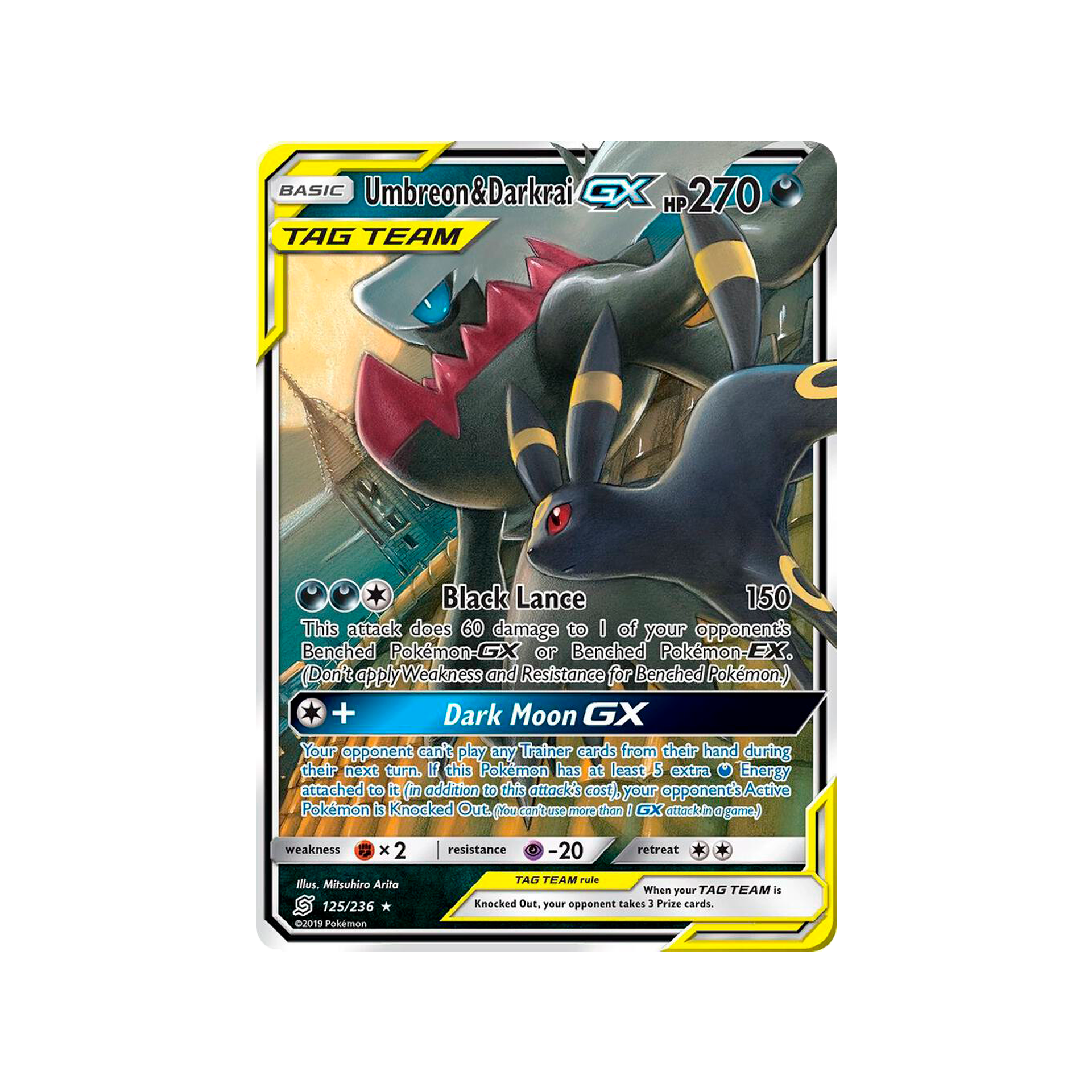 038 125 236 Darkrai Gx Minds Sm Sm11 Umbreon Unified