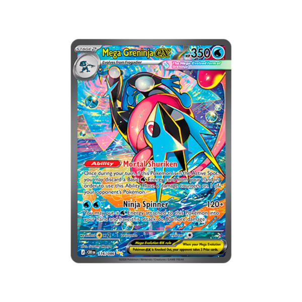 Mega Greninja ex - 116/086 - ME04: Chaos Rising (CRI)