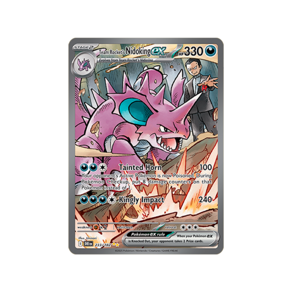 Team Rocket's Nidoking ex - 233/182 - SV10: Destined Rivals (DRI)