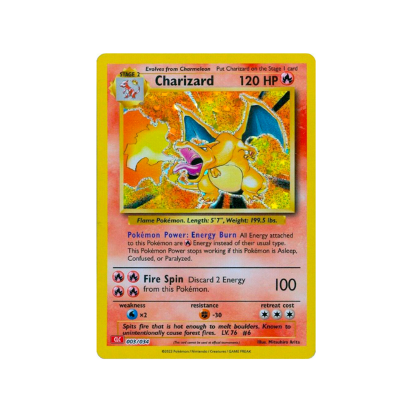 Charizard - 003/034 - Trading Card Game Classic (CL)