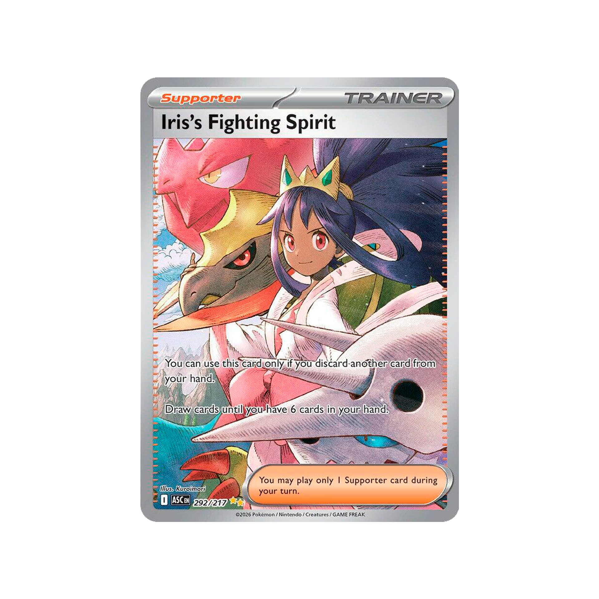 Ascended Heroes 217 292 Asc Fighting Iris Me Spirit Tin