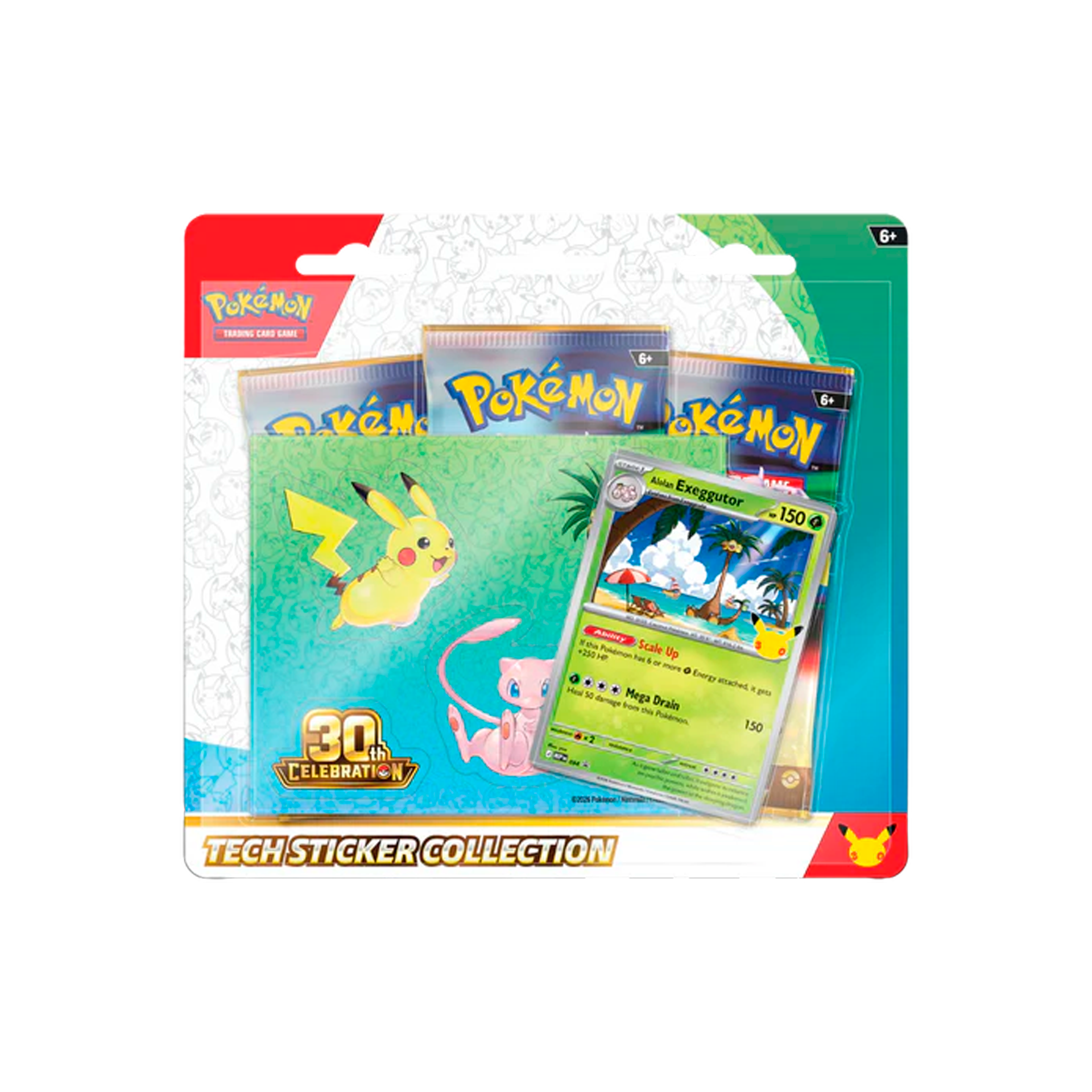30th Celebration Exeggutor Pronto Sticker Tech Collection