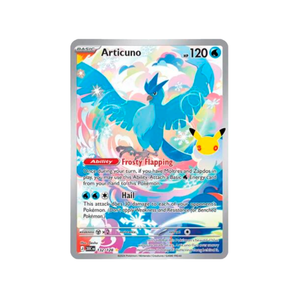 Articuno - 132/128 - ME: 30th Celebration (30C)