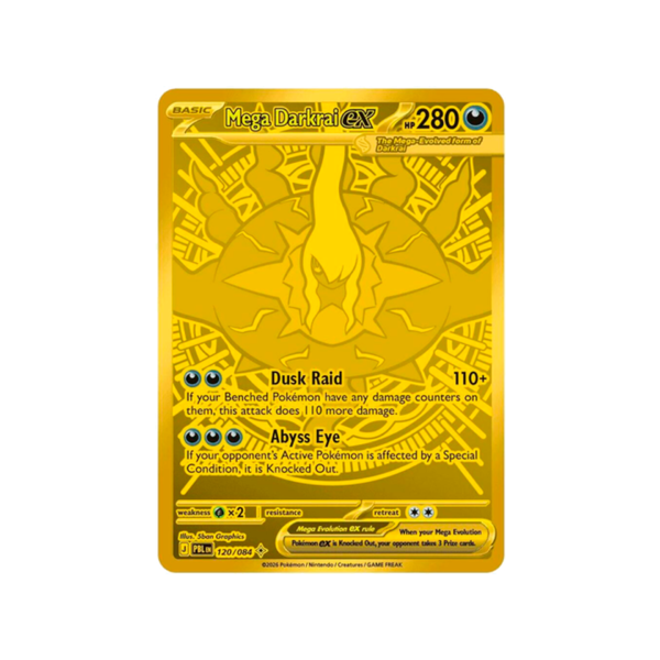 Mega Darkrai ex - 120/084 - ME05: Pitch Black (PBL)