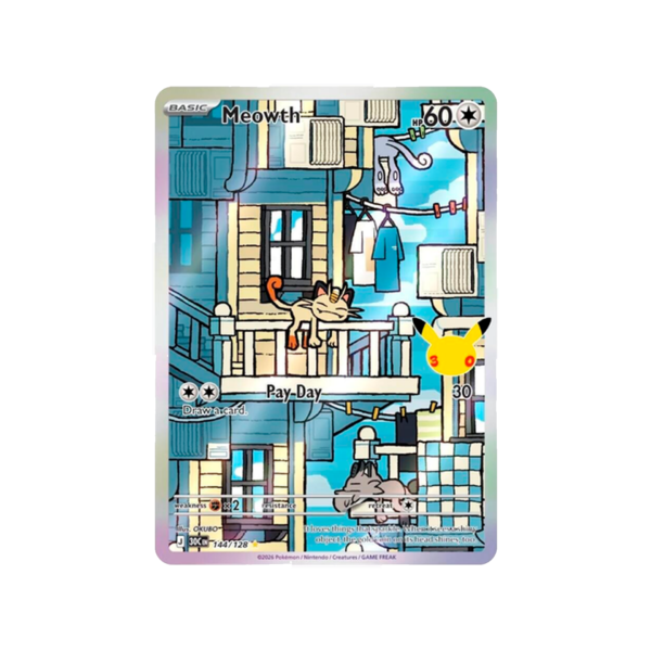 Meowth - 144/128 - ME: 30th Celebration (30C)