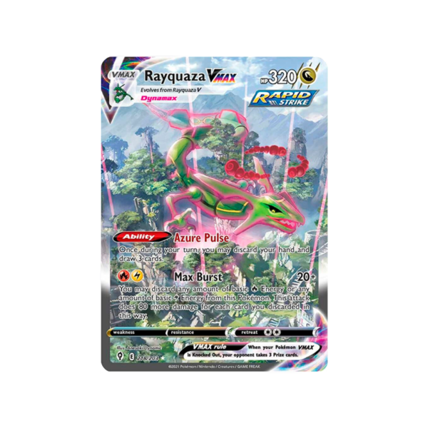 Rayquaza VMAX (Alternate Art Secret) - 218/203 : Evolving Skies (SWSH07)