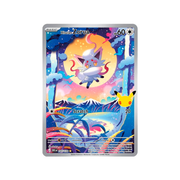 Hisuian Zorua - 145/128 - ME: 30th Celebration (30C)